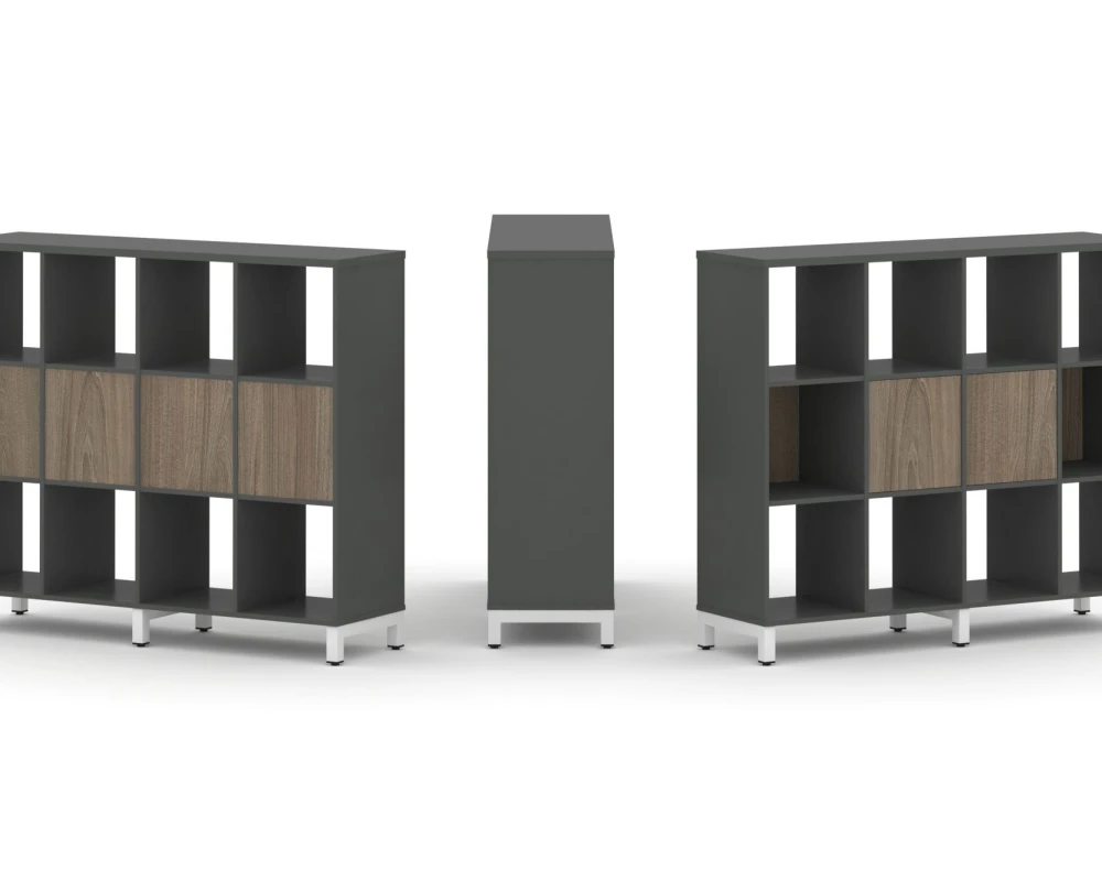 Набор стеллажа 1 сторон., 3 яр. 1488x400x1248 Стайл Проджект / Style Project