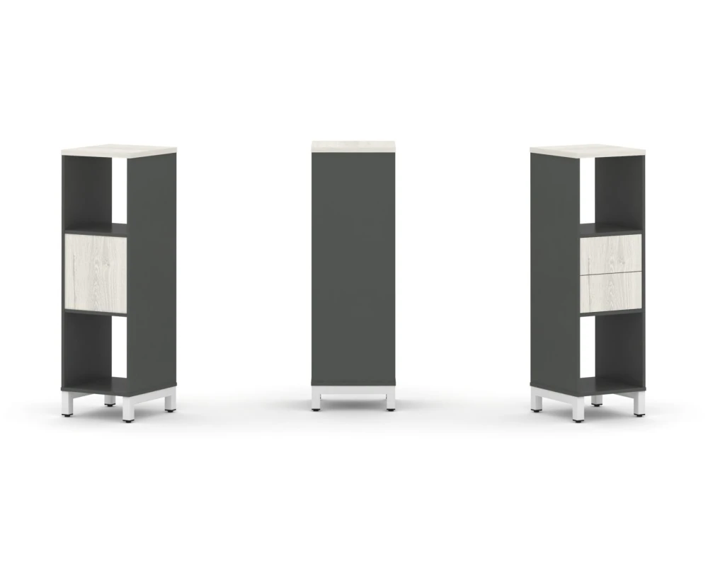 Набор стеллажа 1 сторон., 3 яр. 387x400x1248 Стайл Проджект / Style Project