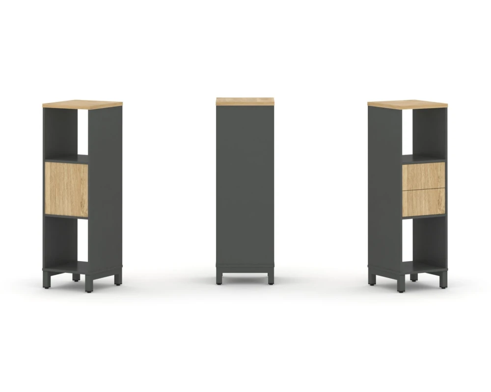 Набор стеллажа 1 сторон., 3 яр. 387x400x1248 Стайл Проджект / Style Project