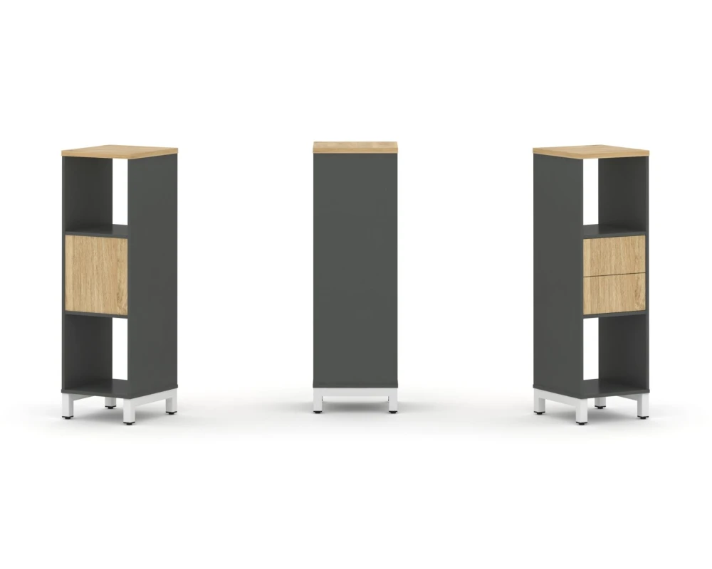 Набор стеллажа 1 сторон., 3 яр. 387x400x1248 Стайл Проджект / Style Project