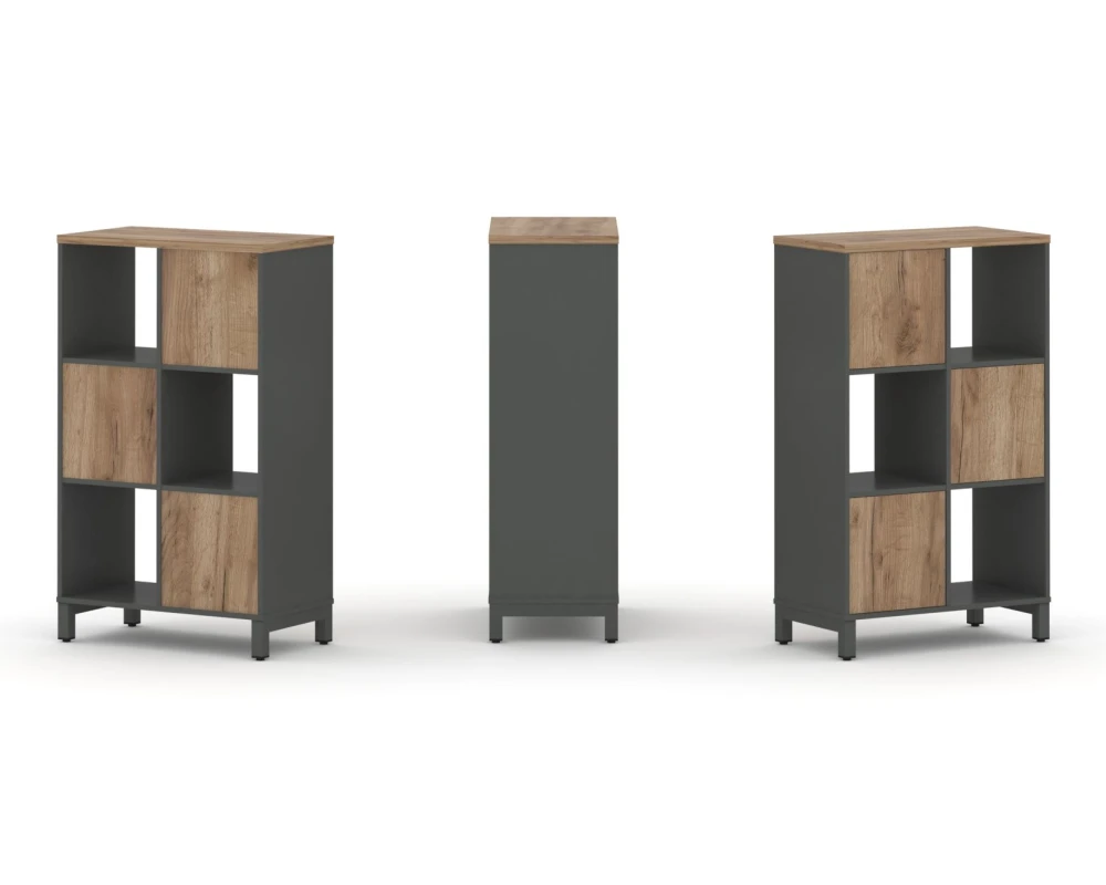 Набор стеллажа 1 сторон., 3 яр. 754x400x1248 Стайл Проджект / Style Project