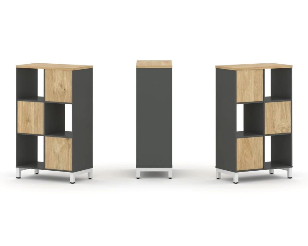 Набор стеллажа 1 сторон., 3 яр. 754x400x1248 Стайл Проджект / Style Project