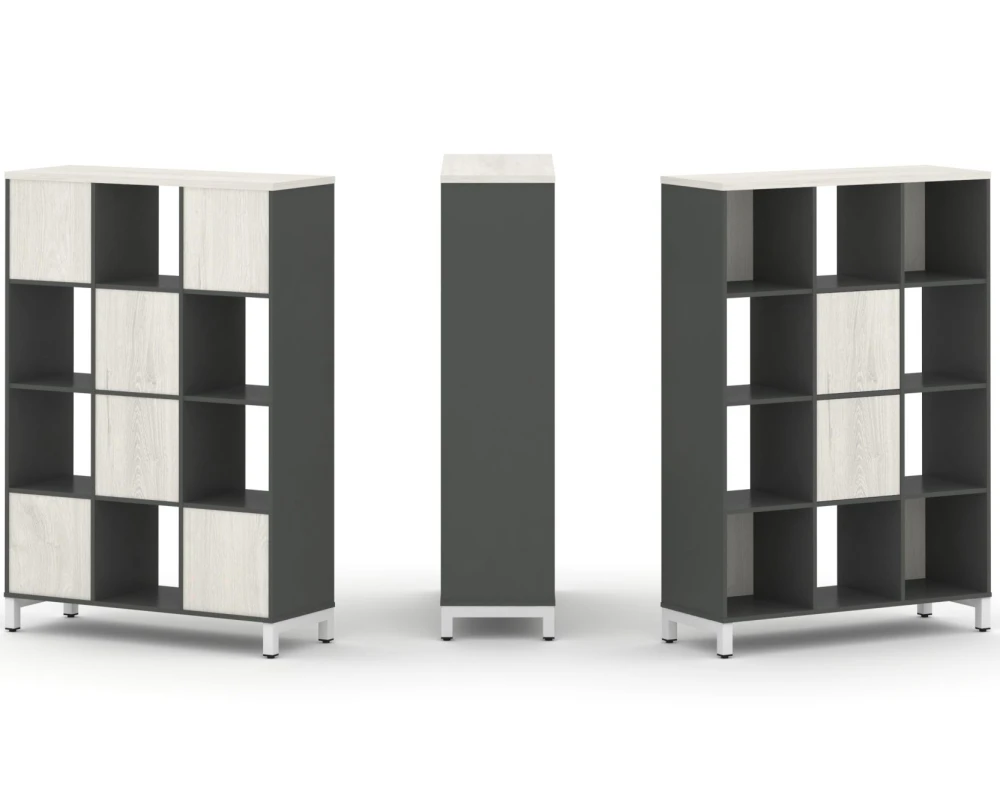 Набор стеллажа 1 сторон., 4 яр. 1121x400x1615 Стайл Проджект / Style Project