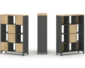 Набор стеллажа 1 сторон., 4 яр. 1121x400x1615 Стайл Проджект / Style Project images