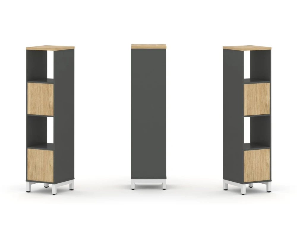 Набор стеллажа 1 сторон., 4 яр. 387x400x1615 Стайл Проджект / Style Project