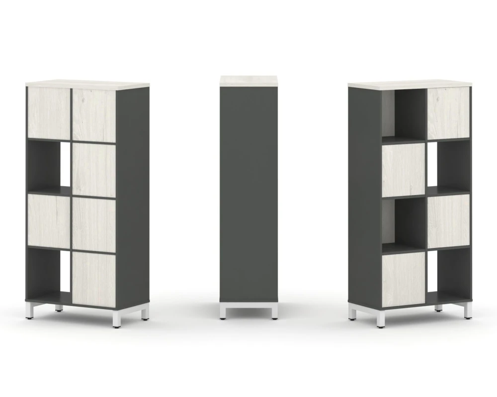 Набор стеллажа 1 сторон., 4 яр. 754x400x1615 Стайл Проджект / Style Project