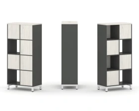 Набор стеллажа 1 сторон., 4 яр. 754x400x1615 Стайл Проджект / Style Project images