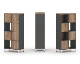 Набор стеллажа 1 сторон., 4 яр. 754x400x1615 Стайл Проджект / Style Project images