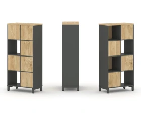 Набор стеллажа 1 сторон., 4 яр. 754x400x1615 Стайл Проджект / Style Project images