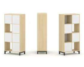 Набор стеллажа 1 сторон., 4 яр. 754x400x1615 Стайл Проджект / Style Project images