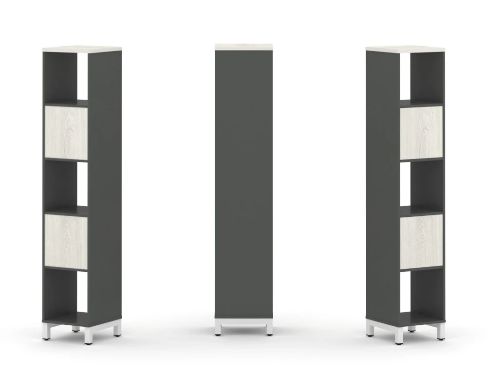 Набор стеллажа 1 сторон., 5 яр. 387x400x1982 Стайл Проджект / Style Project