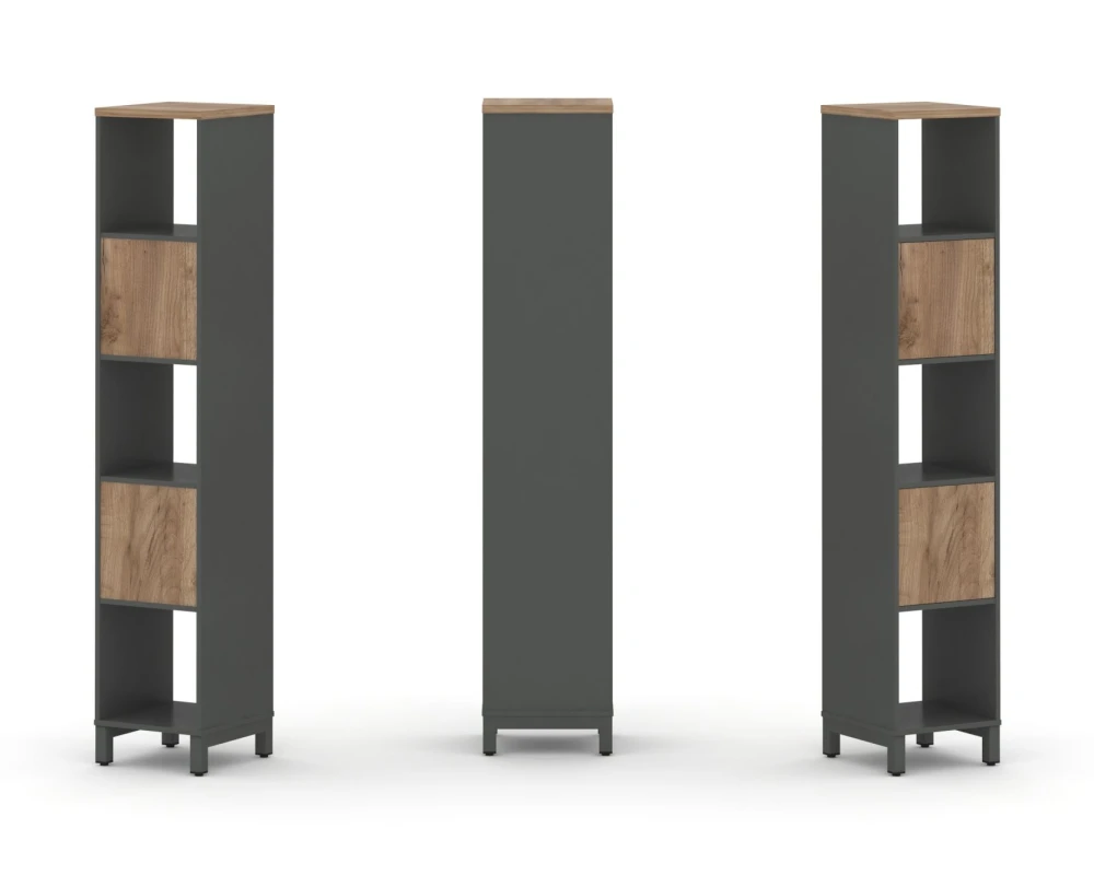 Набор стеллажа 1 сторон., 5 яр. 387x400x1982 Стайл Проджект / Style Project