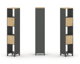 Набор стеллажа 1 сторон., 5 яр. 387x400x1982 Стайл Проджект / Style Project images