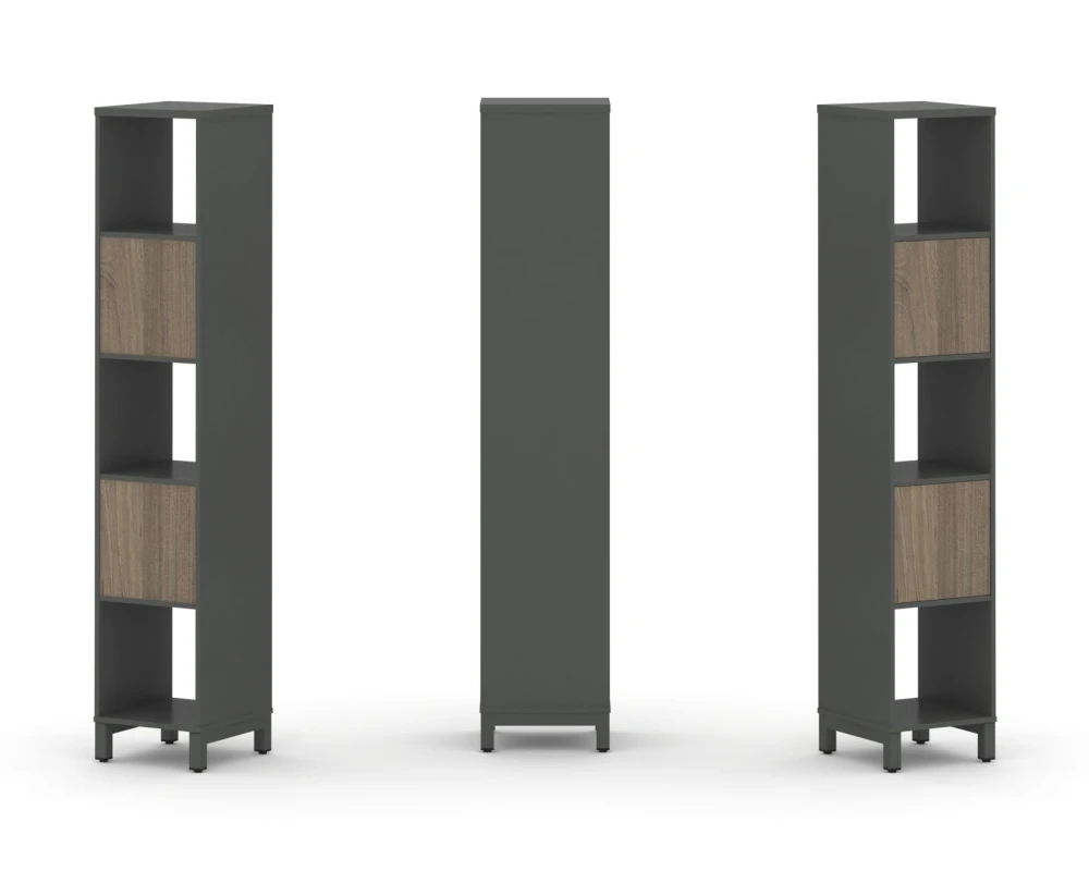 Набор стеллажа 1 сторон., 5 яр. 387x400x1982 Стайл Проджект / Style Project