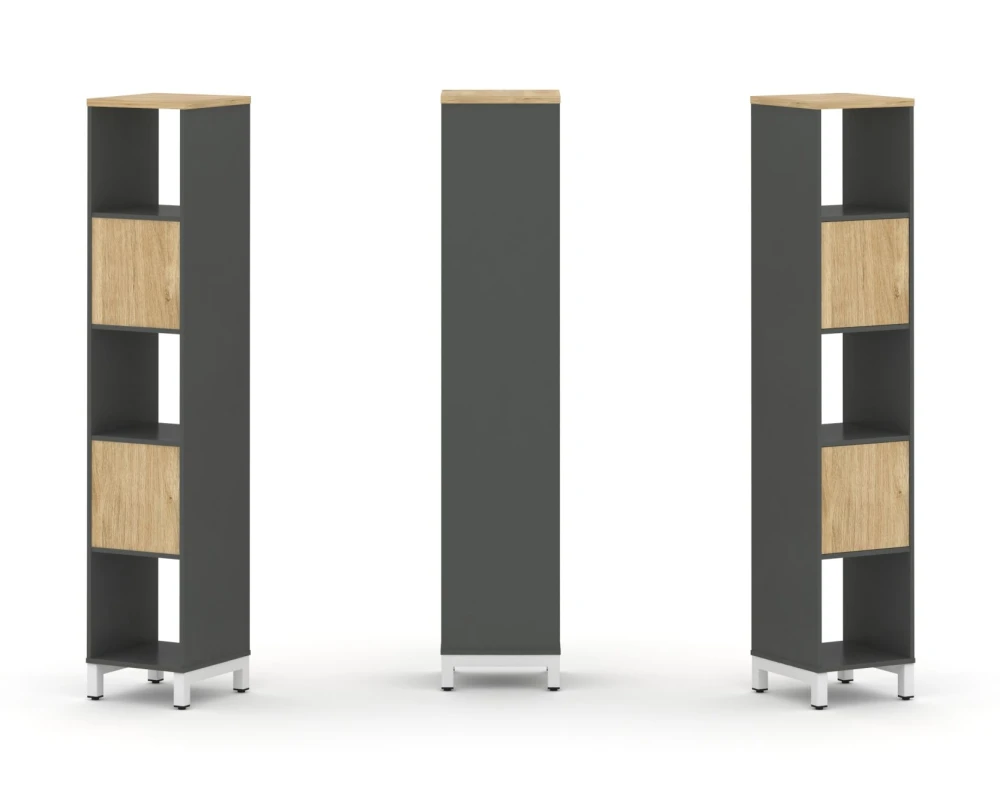 Набор стеллажа 1 сторон., 5 яр. 387x400x1982 Стайл Проджект / Style Project