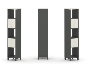 Набор стеллажа 1 сторон., 5 яр. 387x400x1982 Стайл Проджект / Style Project images