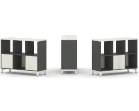 Набор стеллажа 2-х сторон., 2 яр. 1121x400x881 Стайл Проджект / Style Project images