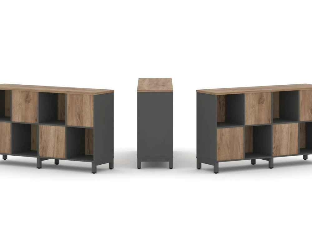 Набор стеллажа 2-х сторон., 2 яр. 1488x400x881 Стайл Проджект / Style Project