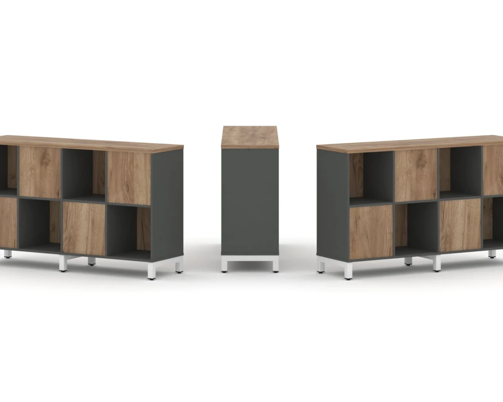 Набор стеллажа 2-х сторон., 2 яр. 1488x400x881 Стайл Проджект / Style Project