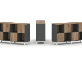 Набор стеллажа 2-х сторон., 2 яр. 1488x400x881 Стайл Проджект / Style Project images