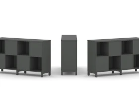 Набор стеллажа 2-х сторон., 2 яр. 1488x400x881 Стайл Проджект / Style Project images