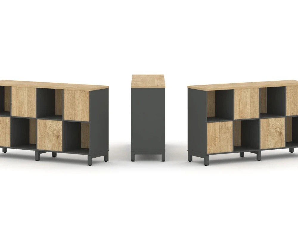 Набор стеллажа 2-х сторон., 2 яр. 1488x400x881 Стайл Проджект / Style Project