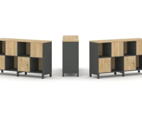 Набор стеллажа 2-х сторон., 2 яр. 1488x400x881 Стайл Проджект / Style Project images