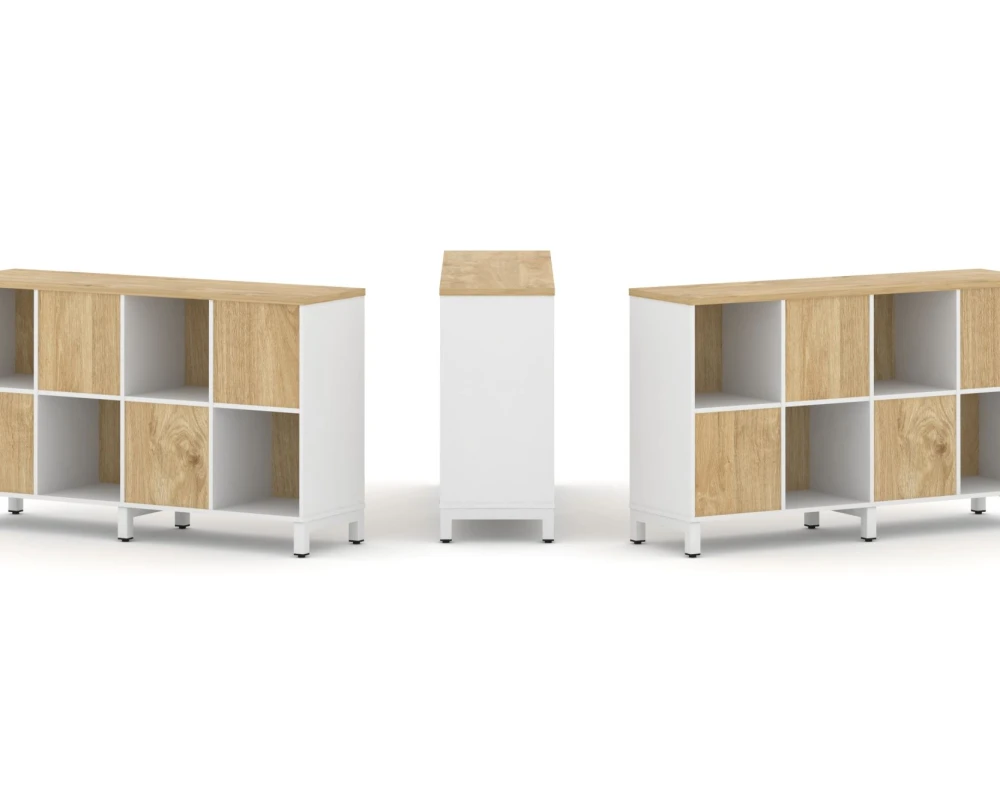 Набор стеллажа 2-х сторон., 2 яр. 1488x400x881 Стайл Проджект / Style Project