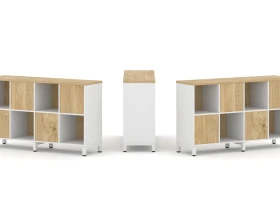 Набор стеллажа 2-х сторон., 2 яр. 1488x400x881 Стайл Проджект / Style Project images