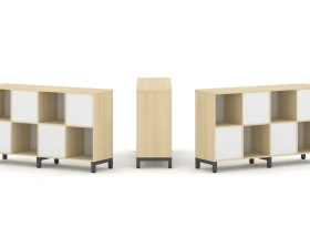 Набор стеллажа 2-х сторон., 2 яр. 1488x400x881 Стайл Проджект / Style Project images