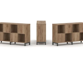 Набор стеллажа 2-х сторон., 2 яр. 1488x400x881 Стайл Проджект / Style Project images