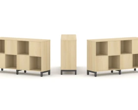 Набор стеллажа 2-х сторон., 2 яр. 1488x400x881 Стайл Проджект / Style Project images