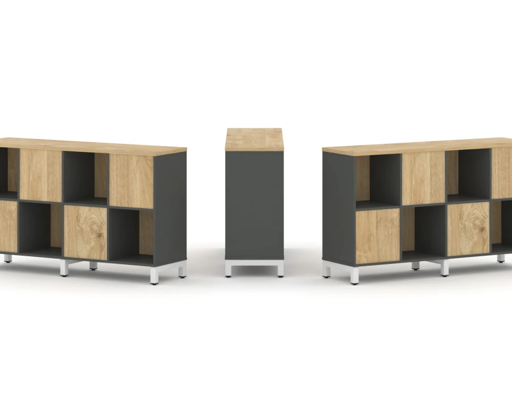 Набор стеллажа 2-х сторон., 2 яр. 1488x400x881 Стайл Проджект / Style Project