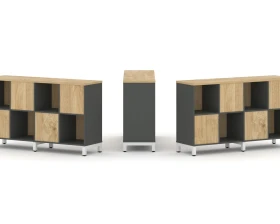 Набор стеллажа 2-х сторон., 2 яр. 1488x400x881 Стайл Проджект / Style Project images