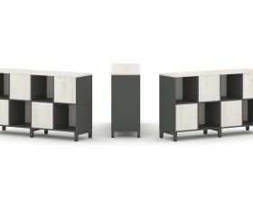 Набор стеллажа 2-х сторон., 2 яр. 1488x400x881 Стайл Проджект / Style Project images