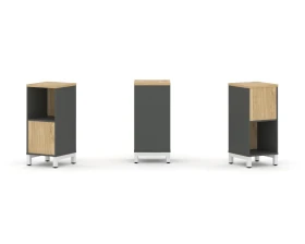 Набор стеллажа 2-х сторон., 2 яр. 387x400x881 Стайл Проджект / Style Project images