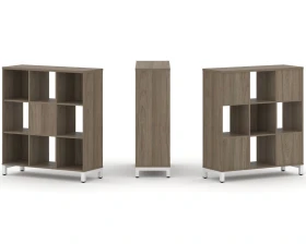 Набор стеллажа 2-х сторон., 3 яр. 1121x400x1248 Стайл Проджект / Style Project images