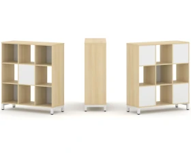 Набор стеллажа 2-х сторон., 3 яр. 1121x400x1248 Стайл Проджект / Style Project images