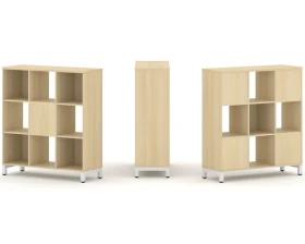 Набор стеллажа 2-х сторон., 3 яр. 1121x400x1248 Стайл Проджект / Style Project images