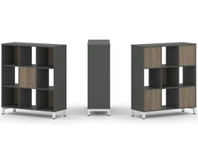 Набор стеллажа 2-х сторон., 3 яр. 1121x400x1248 Стайл Проджект / Style Project images