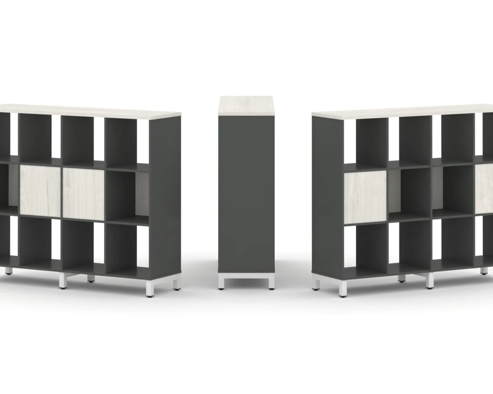 Набор стеллажа 2-х сторон., 3 яр. 1488x400x1248 Стайл Проджект / Style Project