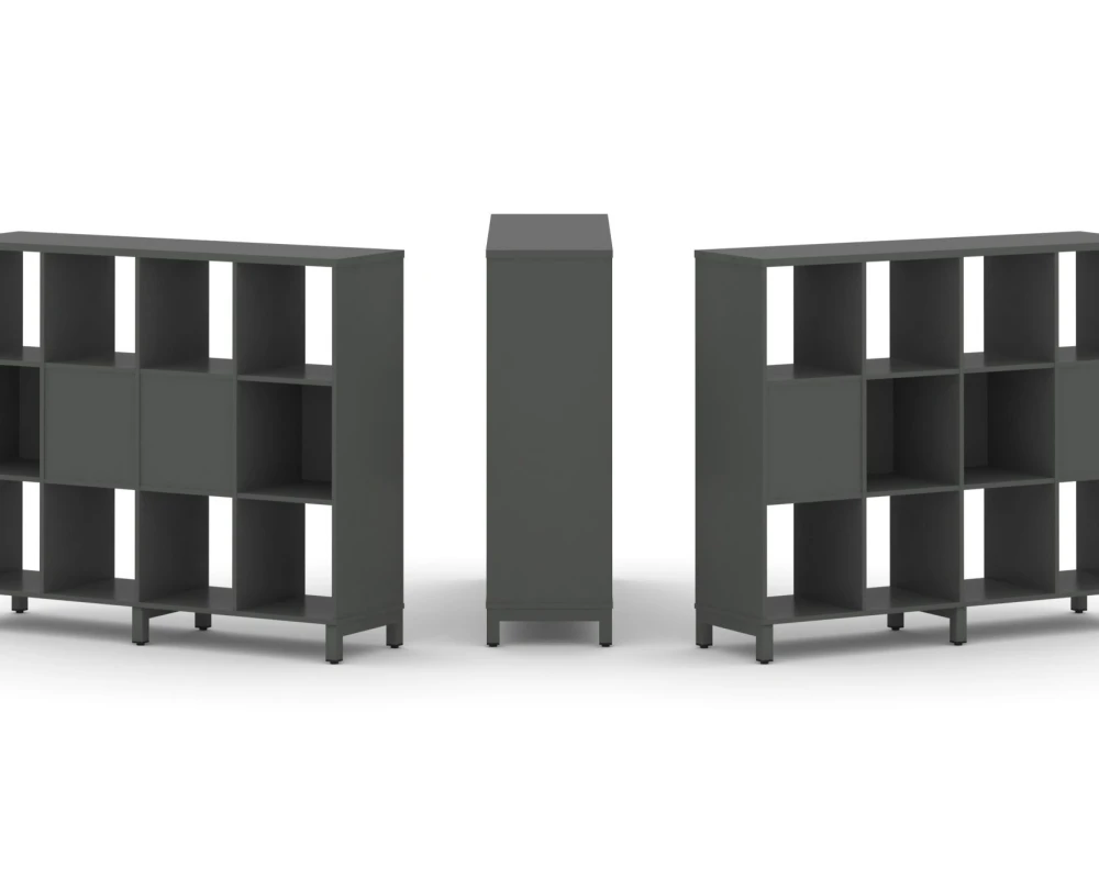 Набор стеллажа 2-х сторон., 3 яр. 1488x400x1248 Стайл Проджект / Style Project