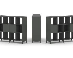 Набор стеллажа 2-х сторон., 3 яр. 1488x400x1248 Стайл Проджект / Style Project images