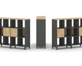 Набор стеллажа 2-х сторон., 3 яр. 1488x400x1248 Стайл Проджект / Style Project images