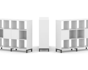 Набор стеллажа 2-х сторон., 3 яр. 1488x400x1248 Стайл Проджект / Style Project images