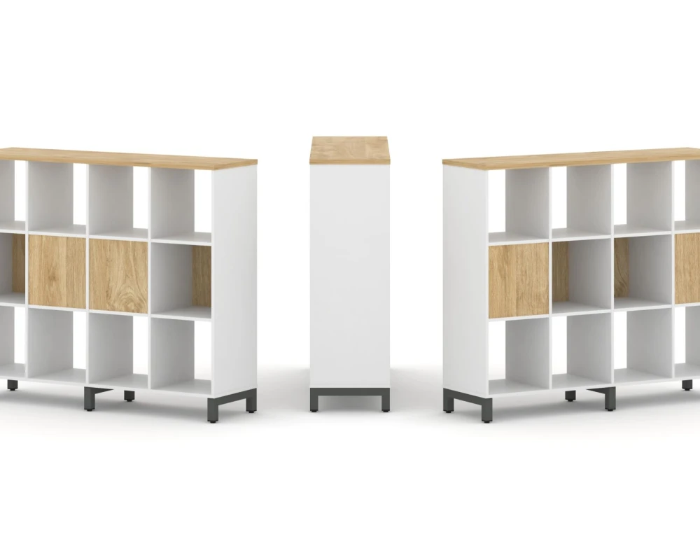 Набор стеллажа 2-х сторон., 3 яр. 1488x400x1248 Стайл Проджект / Style Project