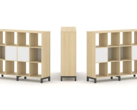 Набор стеллажа 2-х сторон., 3 яр. 1488x400x1248 Стайл Проджект / Style Project images