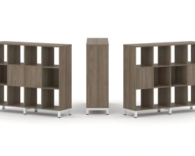 Набор стеллажа 2-х сторон., 3 яр. 1488x400x1248 Стайл Проджект / Style Project images