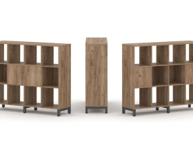 Набор стеллажа 2-х сторон., 3 яр. 1488x400x1248 Стайл Проджект / Style Project images