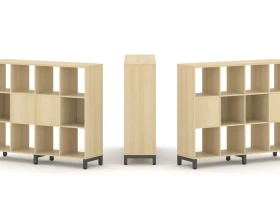 Набор стеллажа 2-х сторон., 3 яр. 1488x400x1248 Стайл Проджект / Style Project images